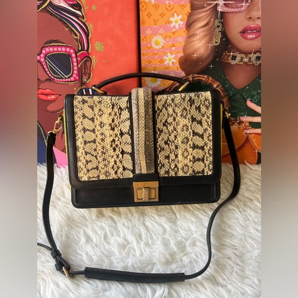 MCM Handbags - MCM Snake Skin  2 way satchel